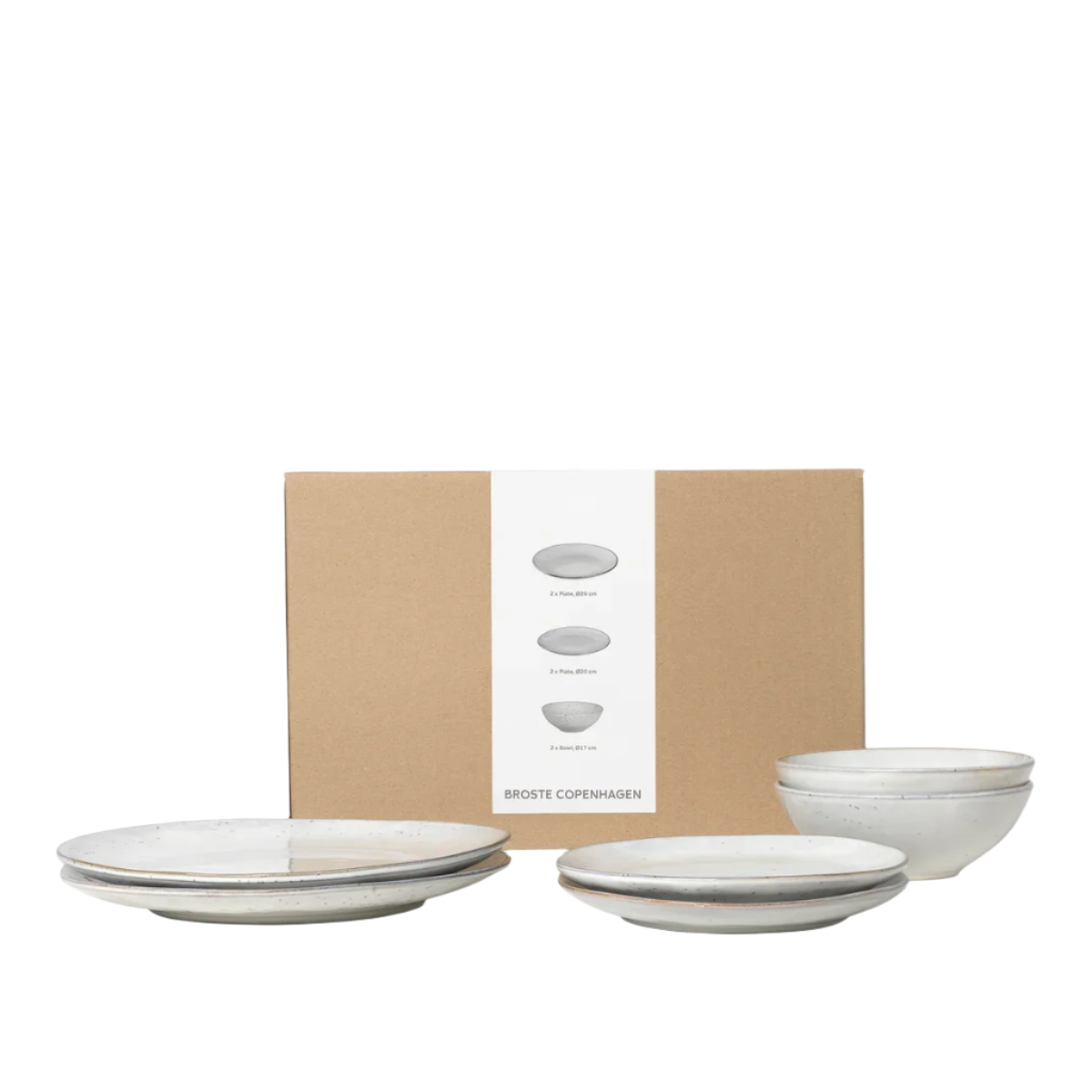 Broste Nordic Sand Dinner Set - of 2