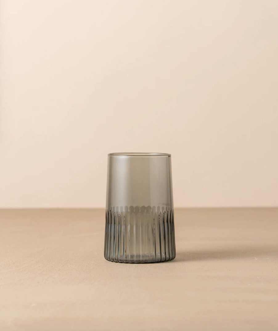 Saarde Large Water Glass Smoke - Set of 2