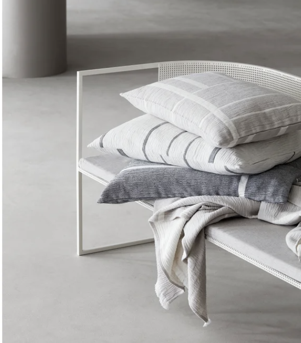 KRISTINA DAM | Architecture Cushion | Grey/Cream