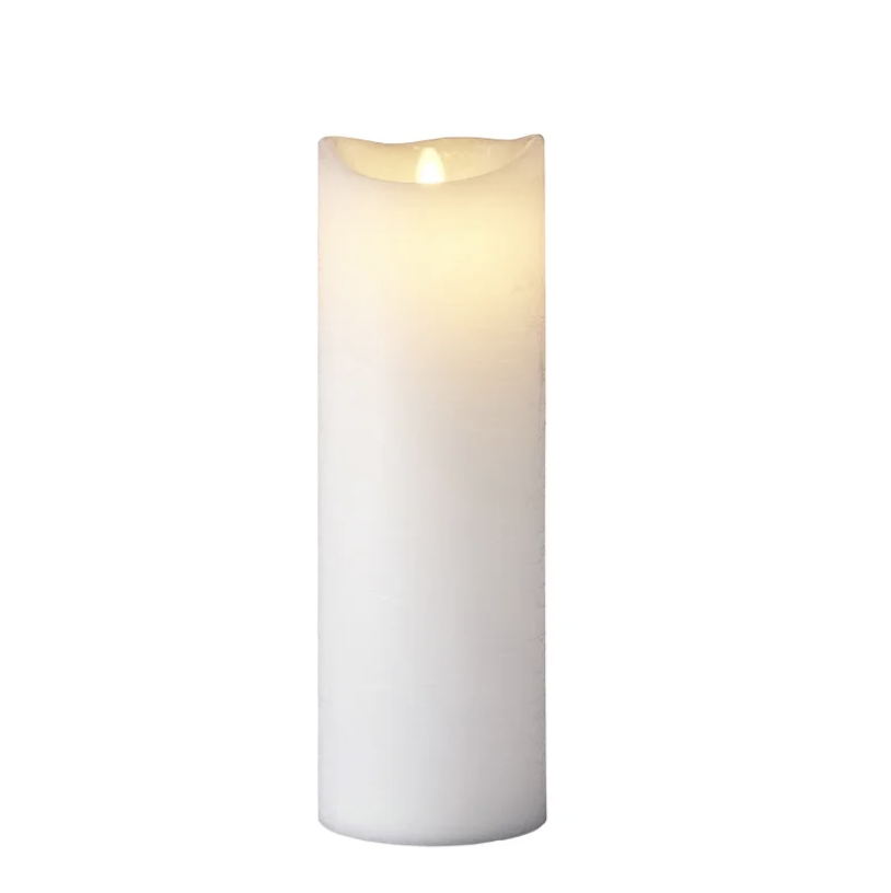 Sirius | Sara Led Wax Rechargeable Candle | White