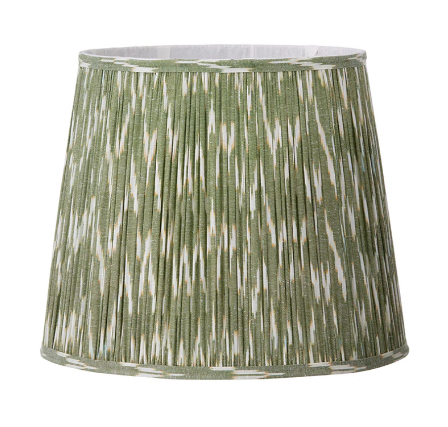 Ikat Pleated Lampshade | Sage
