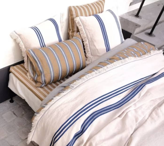 Libeco | Cushion Cover | The Indigo Stripe