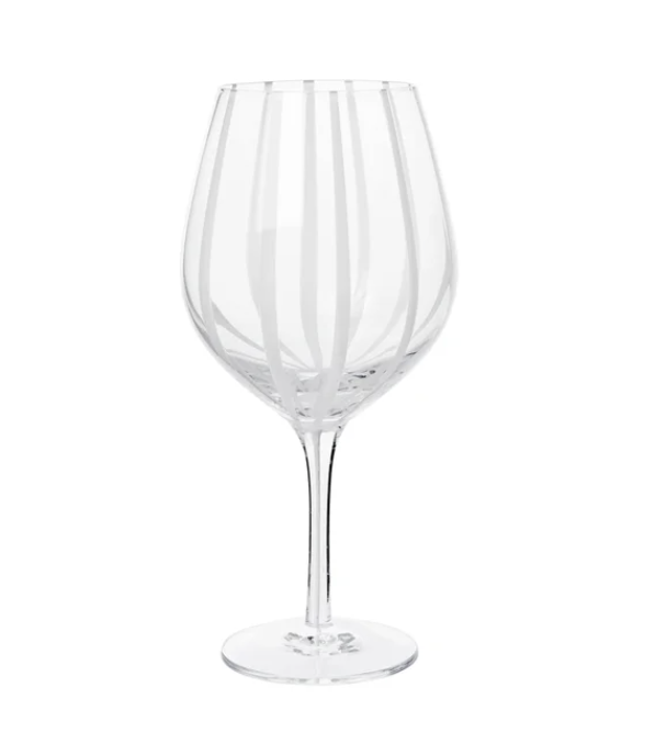 BROSTE | Stripe Red Wine Glass Set of 4