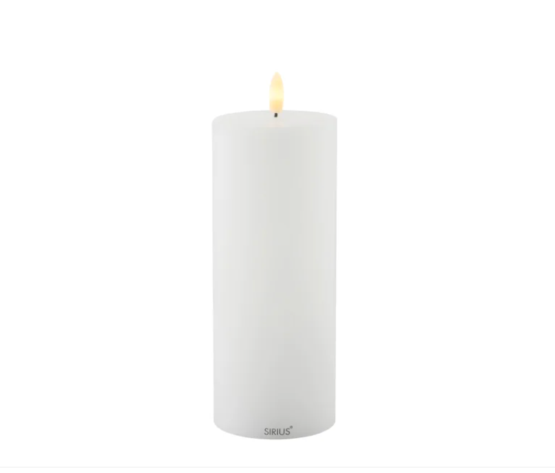 Sirius | Sille Outdoor Candle | White