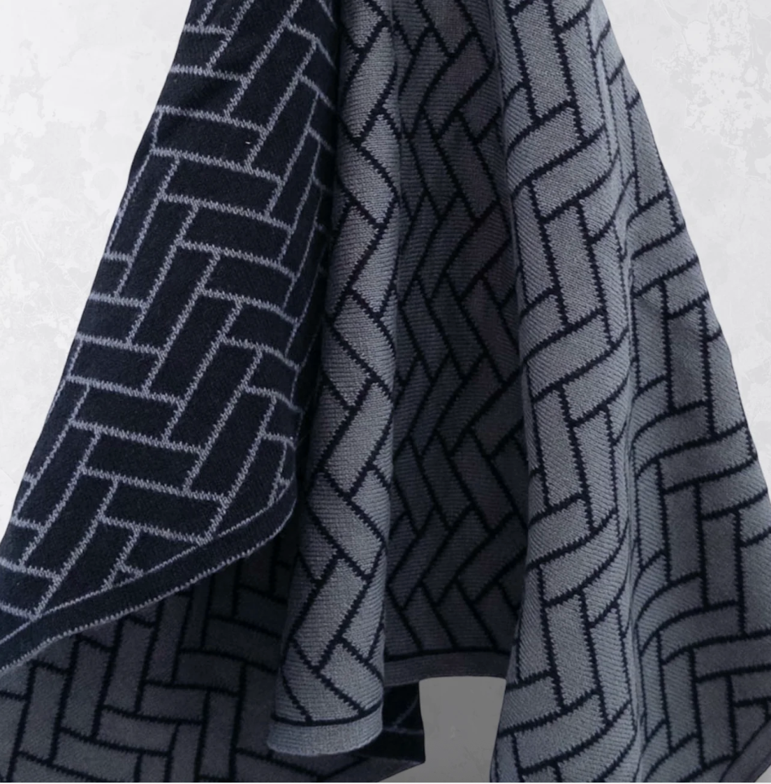 Kitchen Towel Duo Raven Herringbone