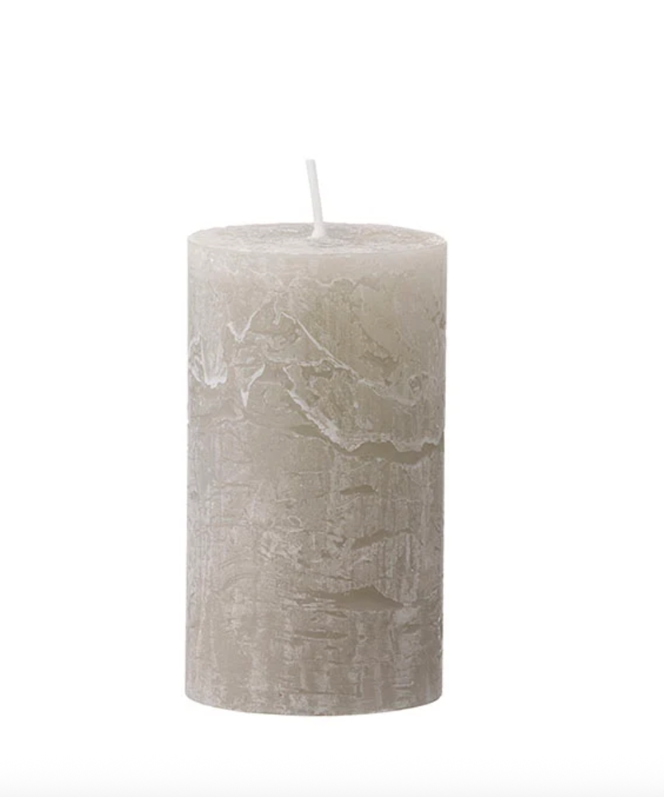 Pillar Candle | Rustic Stone | 18cm