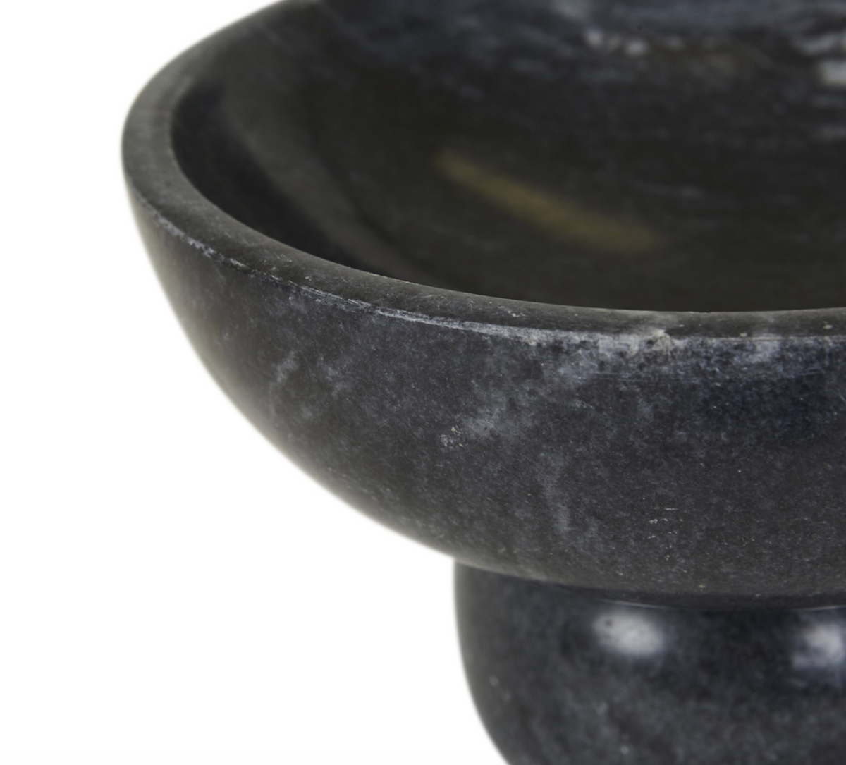 Rufus Indra Goblet Bowl | Black Marble