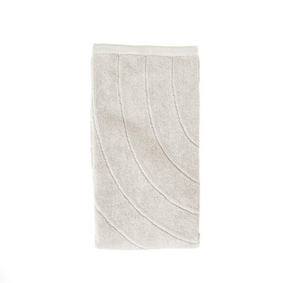 Time Hand Towel | Soft Grey
