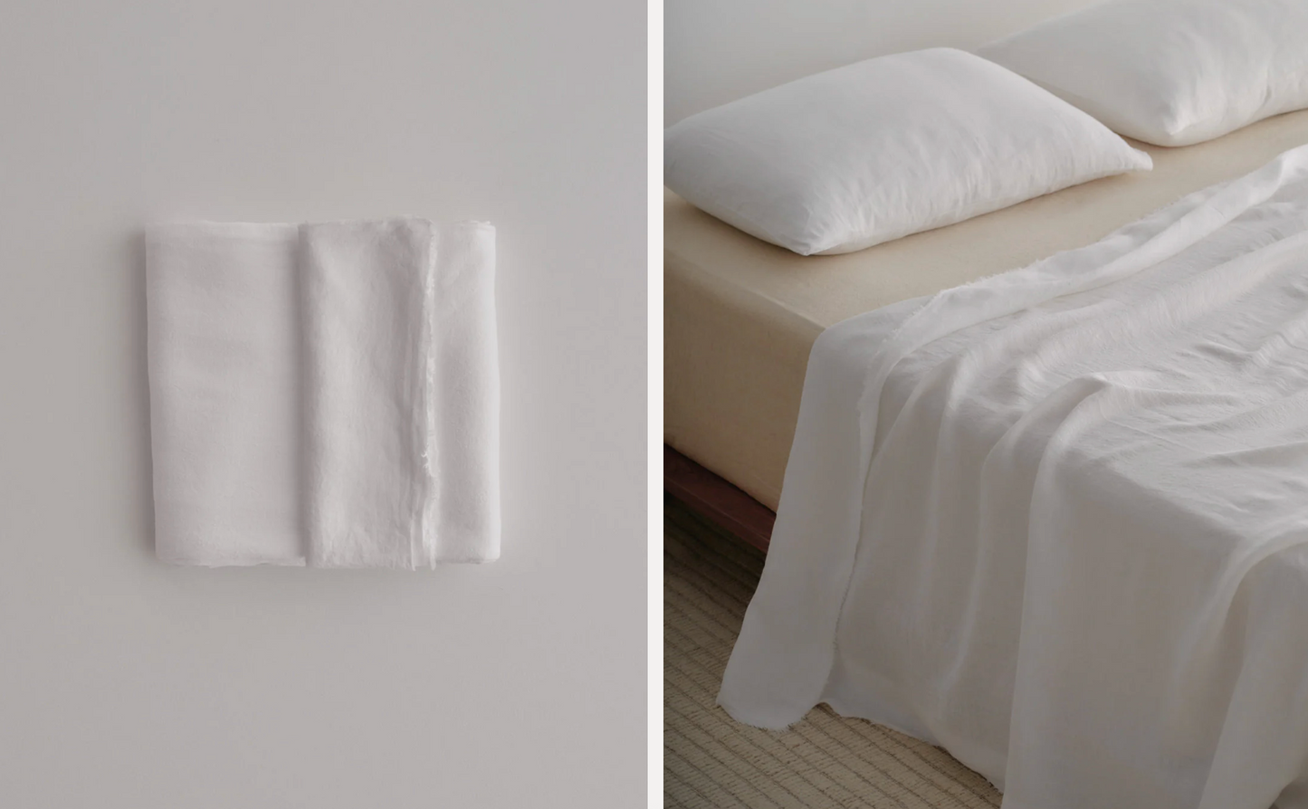 Hale Mercantile | Flocca Linen Flat Sheet | King