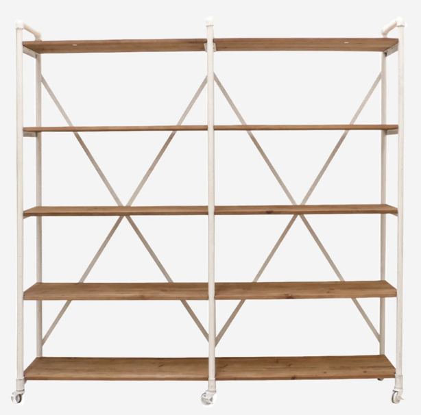 Riveria Double Industrial | Old Pine/White Steel