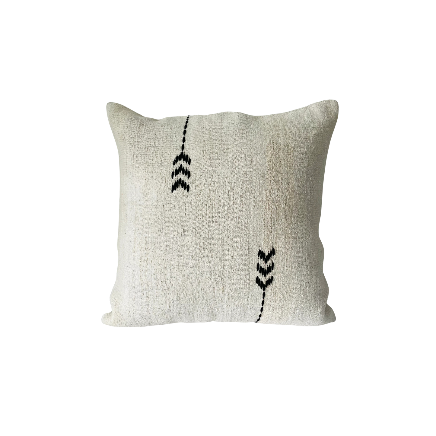 Vintage Hemp Cushion Black w/Inner