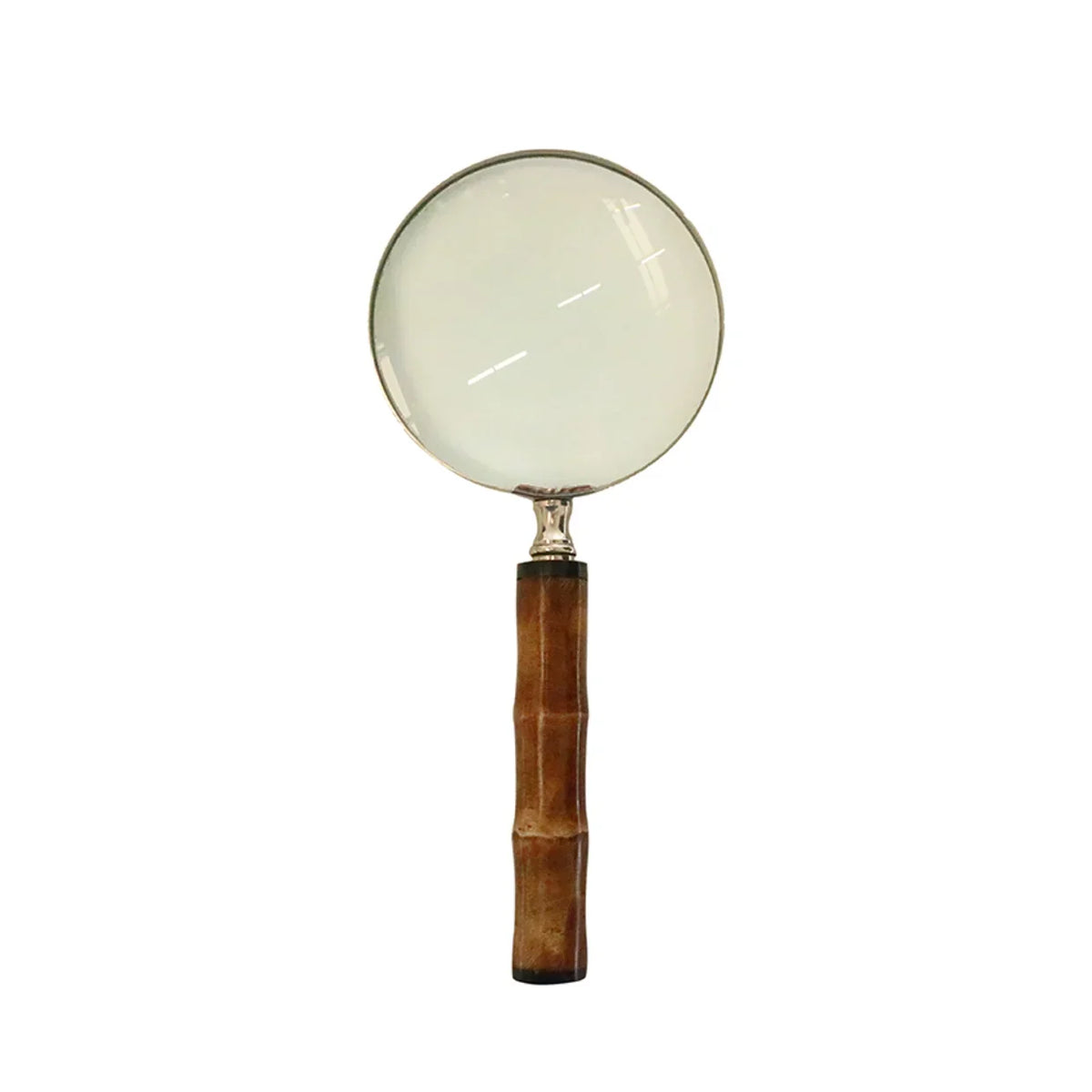 Magnifying Glass | Bone Handle | Nickel Finish