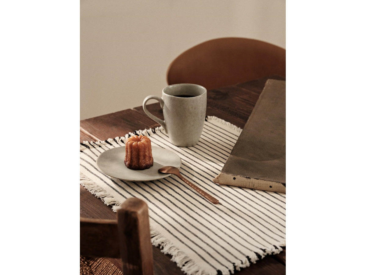 Elouise Off White/Black Placemat Set/2