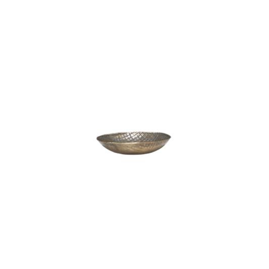 Ankara Round Plate Vintage Brass 130mm