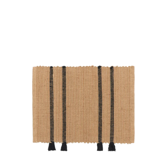 Ezra Door Mat Nat/Black 70x50cm