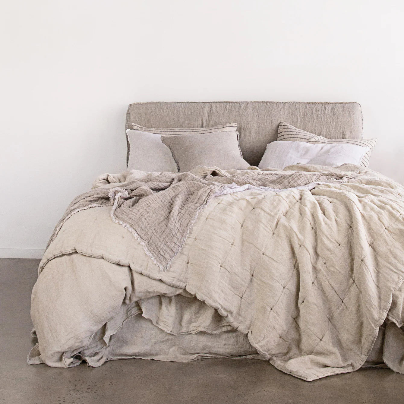 Flocca Linen Duvet Cover King