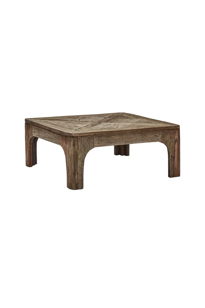 Rustic Recycled Coffee Table L80xH35xW80cm