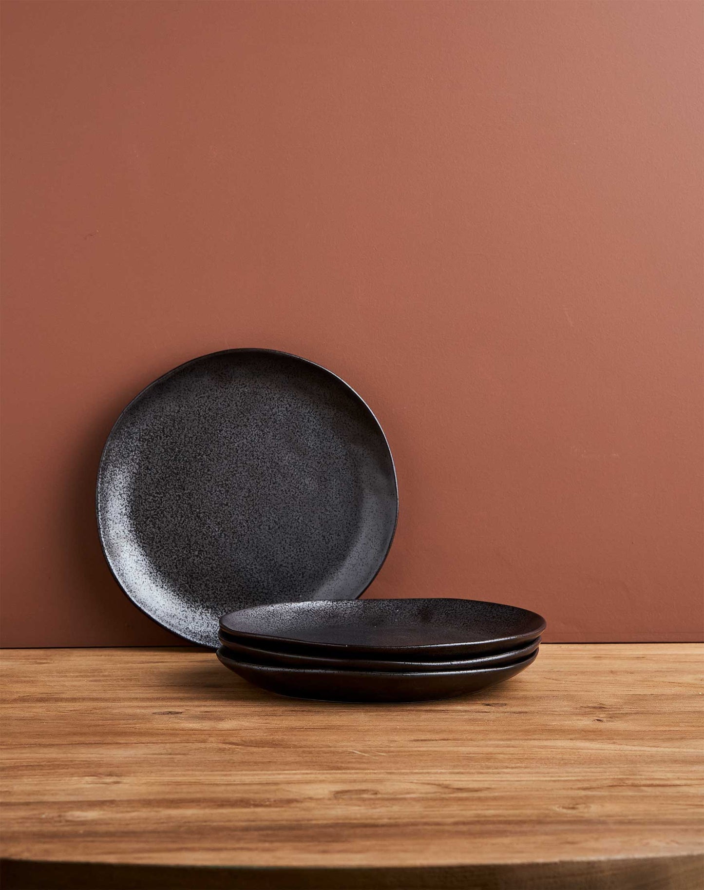 Side Plates 21.5cm Black - Set of 4