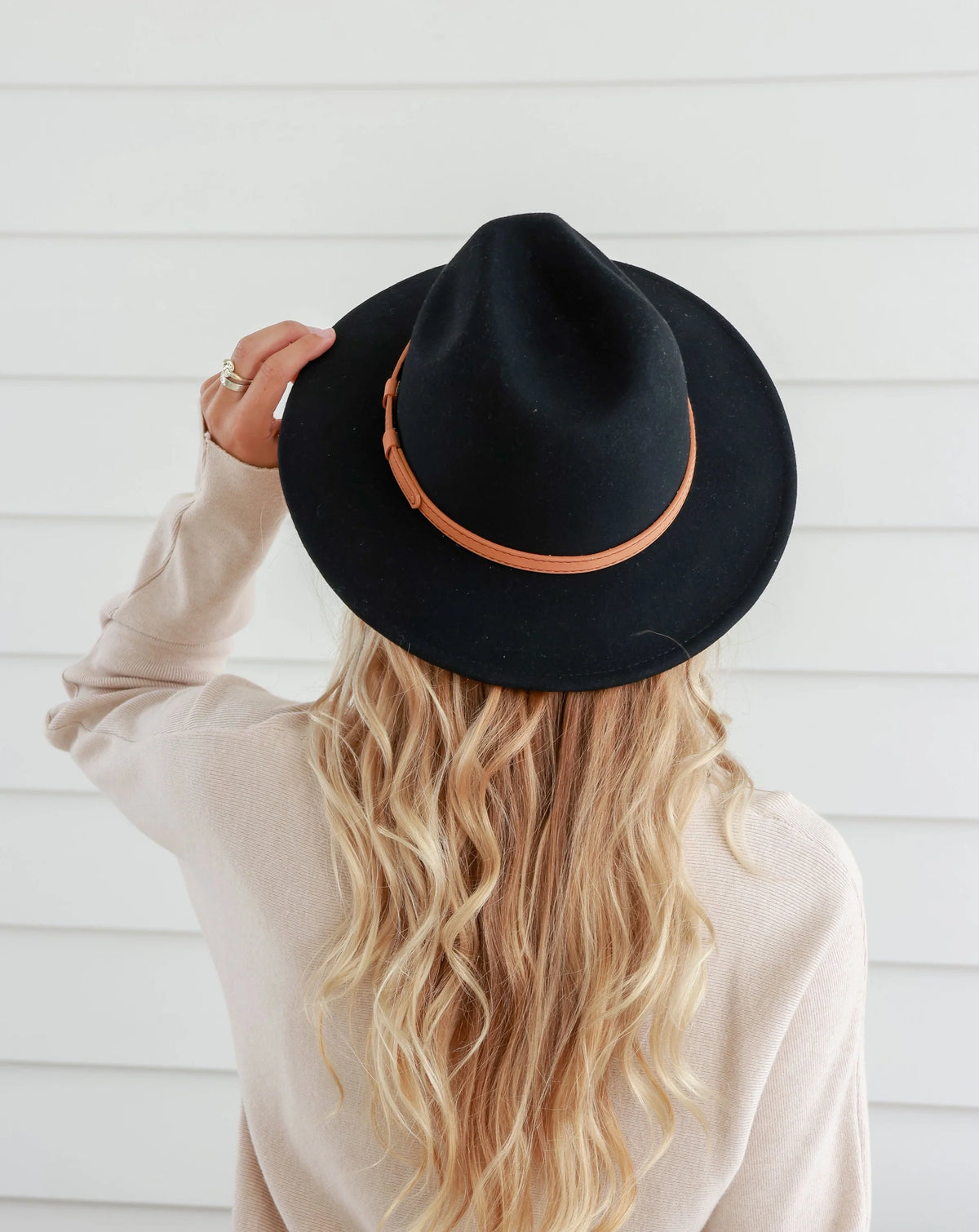 Panama Hat | Black/Tan Detail Band