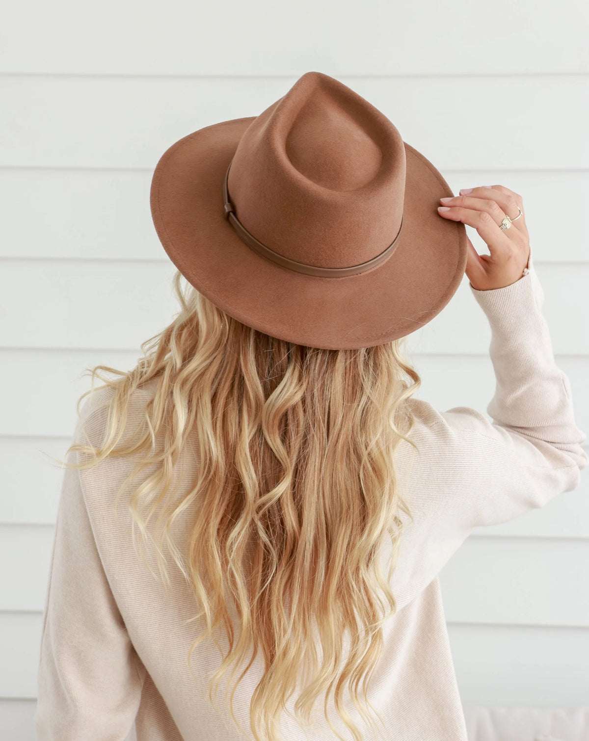 Panama Hat | Tan/Brown Detail Band