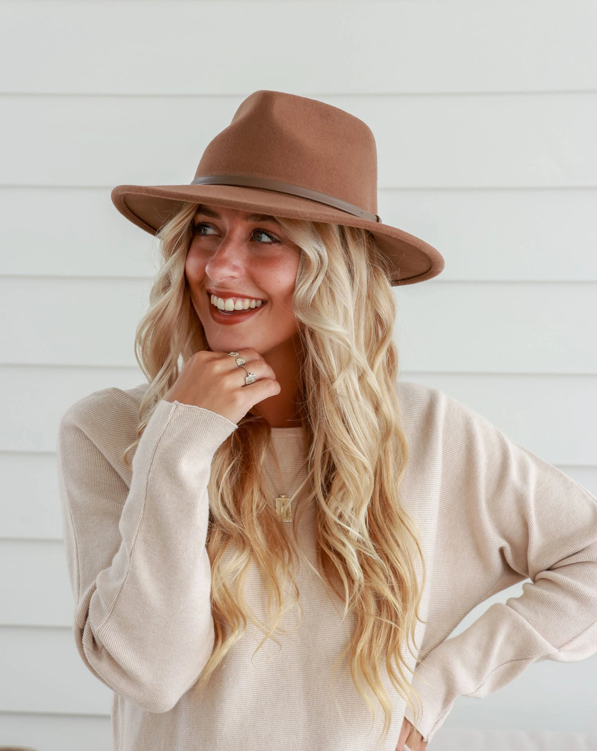 Panama Hat | Tan/Brown Detail Band
