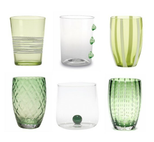 Melting Pot Tumblers Green Set 6
