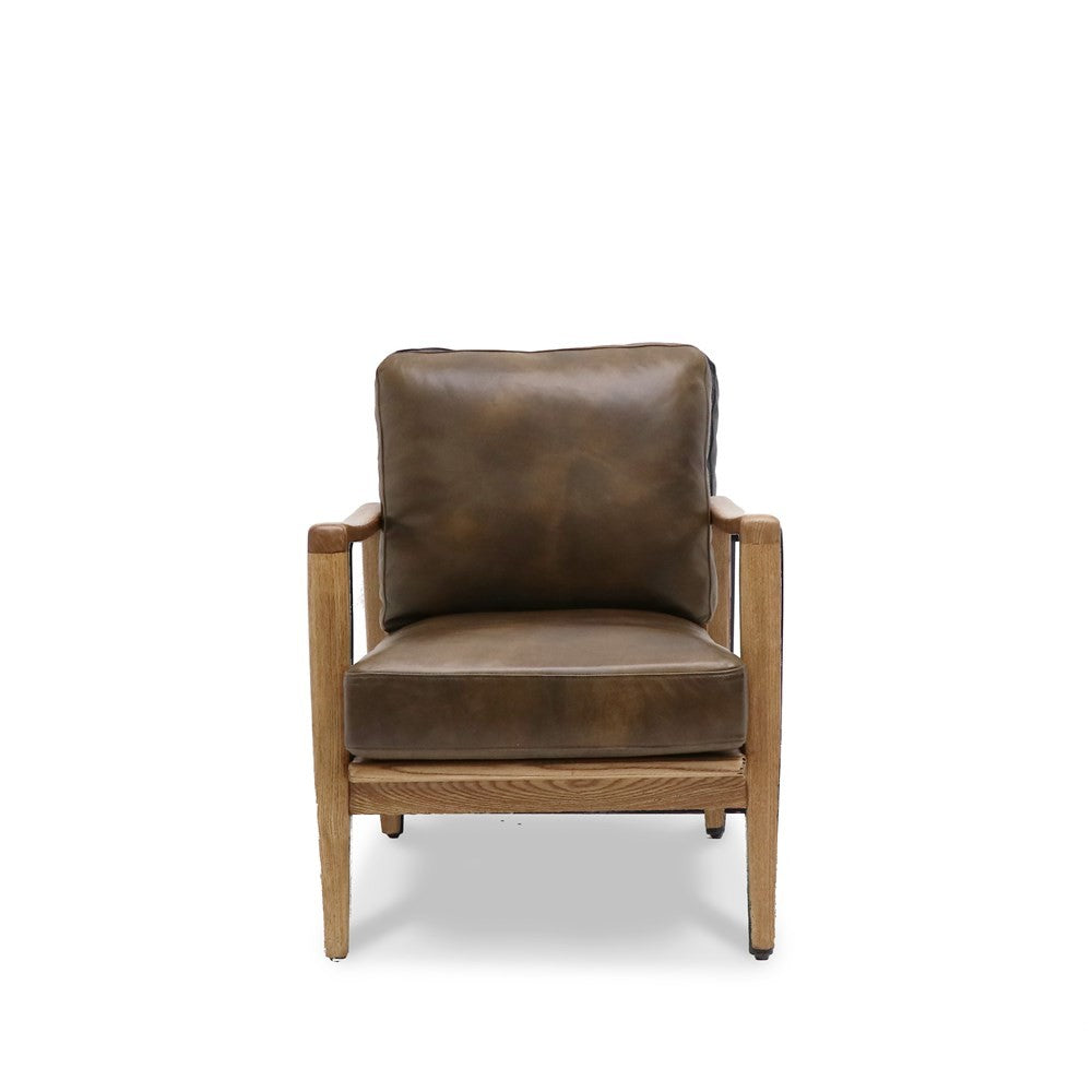 Martin Leather Armchair - Brown