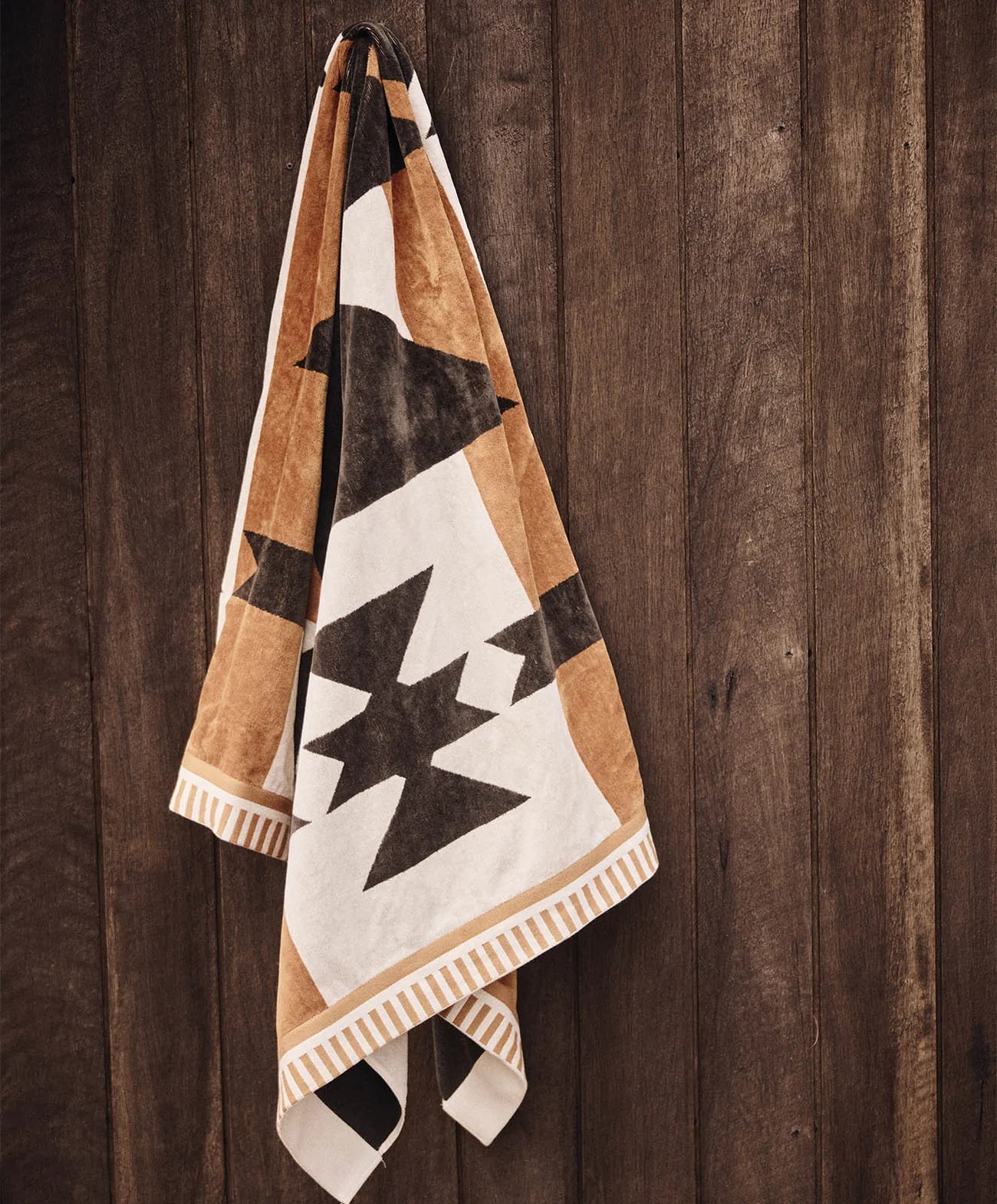 River Towel - Natural Khaki  100x180cm