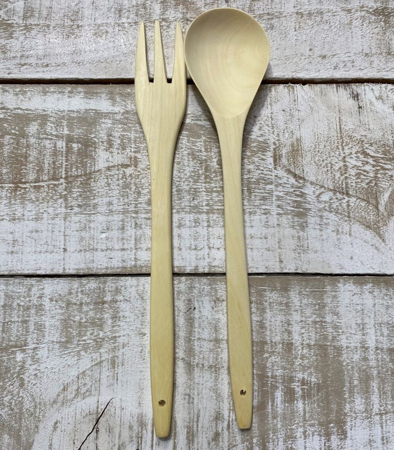 Citrus Wood Salad Servers