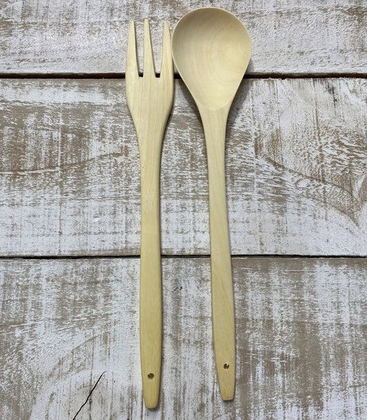 Citrus Wood Salad Servers