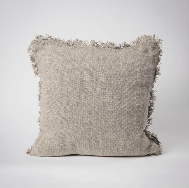 Eadie Bedouin Linen Cushion - Natural (with inner)