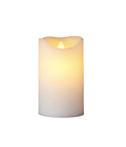 Sirius | Sara Led Wax Rechargeable Candle | White