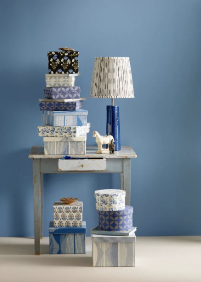 Ikat Pleated Lampshade | Black/White