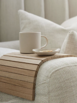 Arm Chair Side Rest | Natural Oak