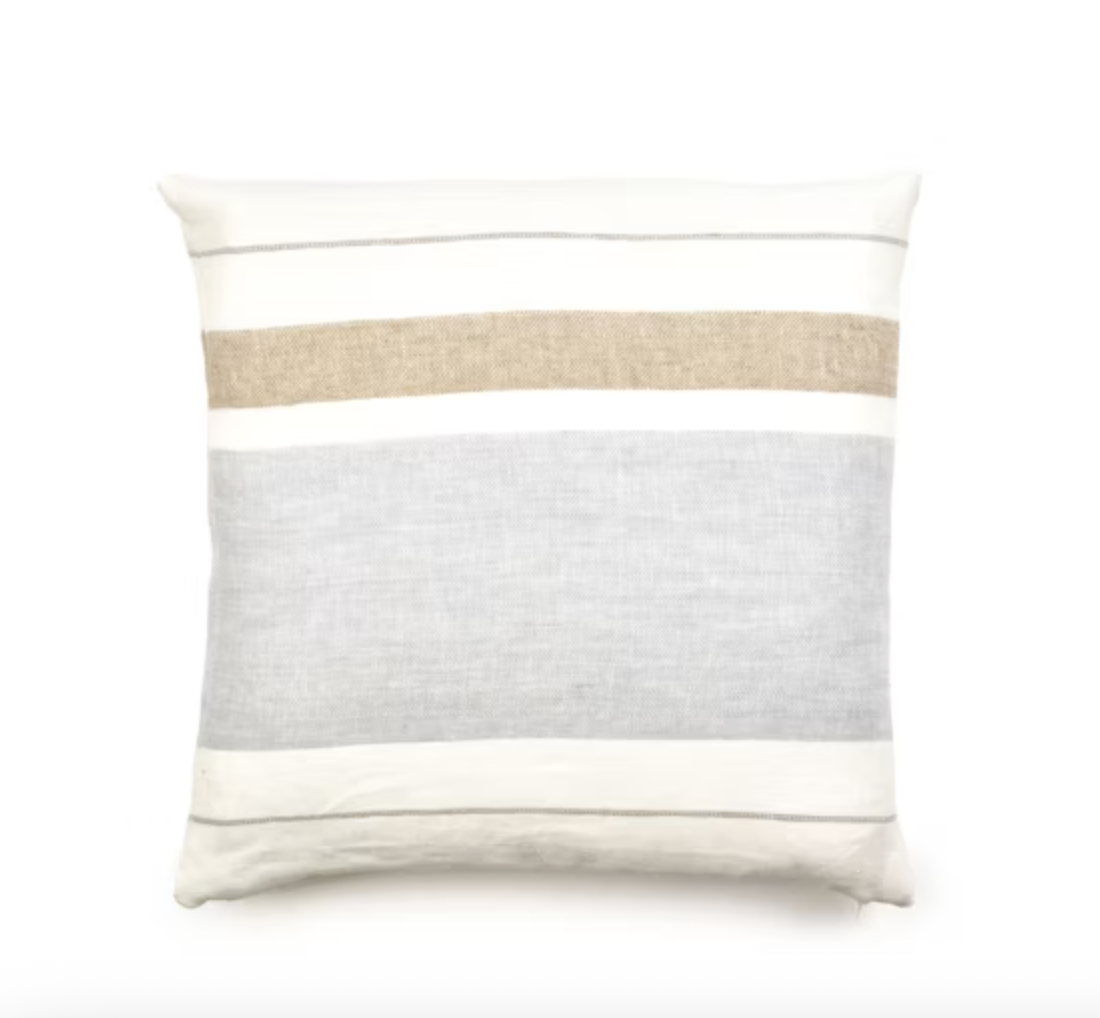 Libeco | The Belgium Pillow Cover | Oyster Stripe
