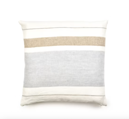 Libeco | The Belgium Pillow Cover | Oyster Stripe