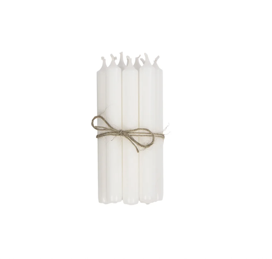 BROSTE Overdipped Candle | White | Set of 10