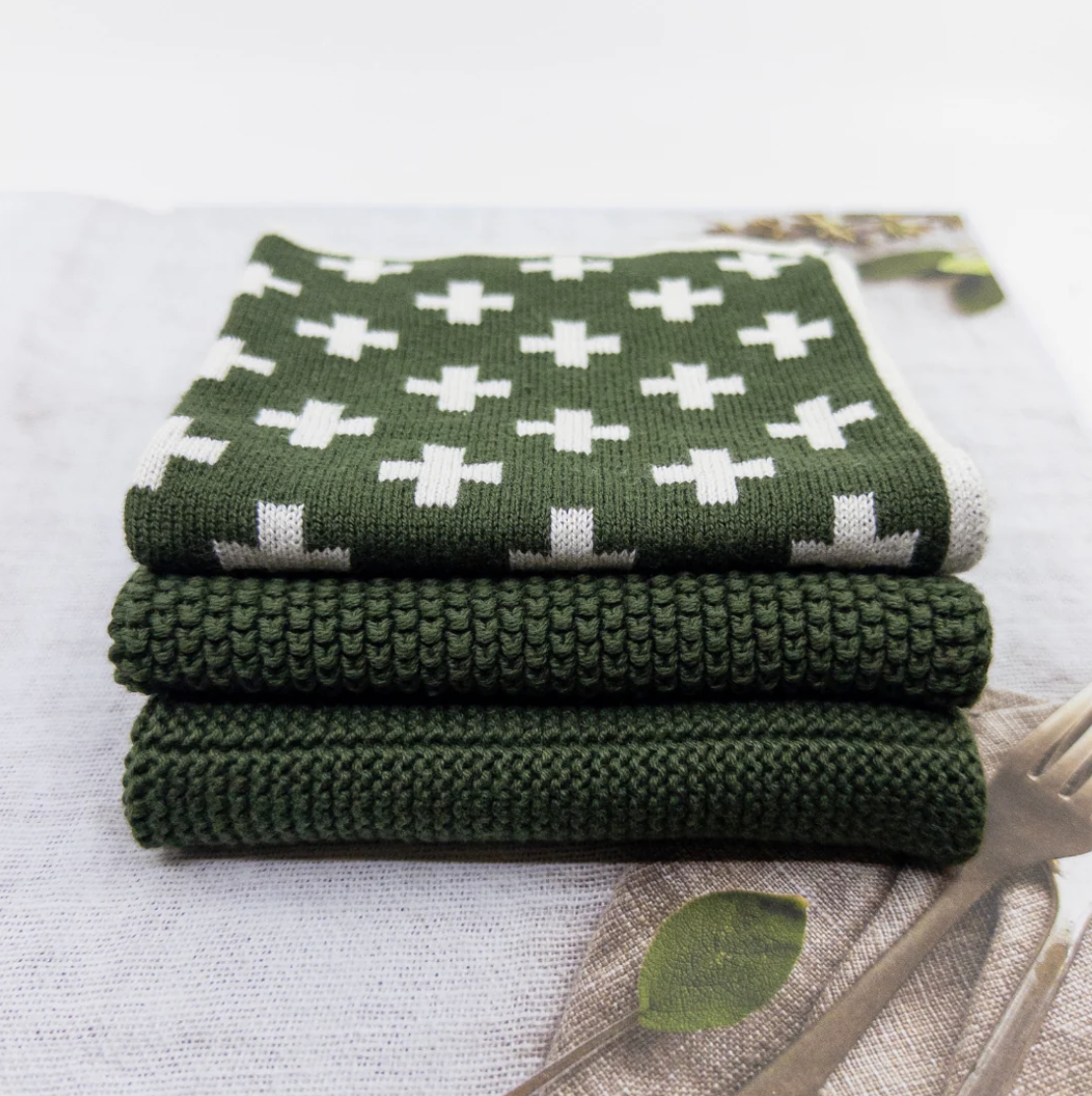 Dishcloth Variety 3pk Forest