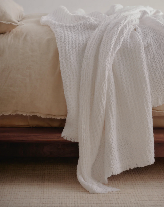 Hale Mercantile Flocca Linen Blanket