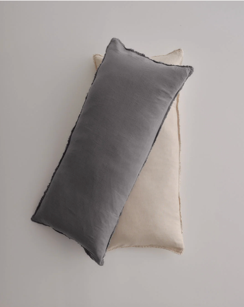 Hale Mercantile | Flocca Linen Body Pillow | Tempest