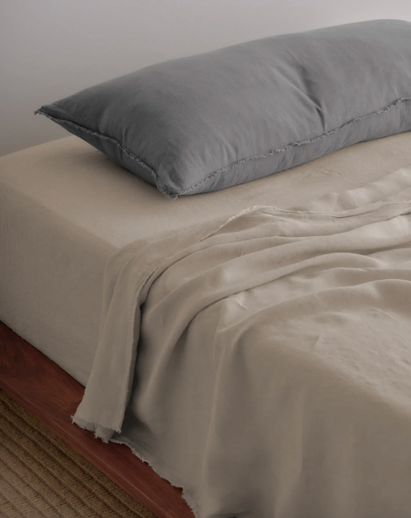 Hale Mercantile | Flocca Linen Body Pillow | Tempest