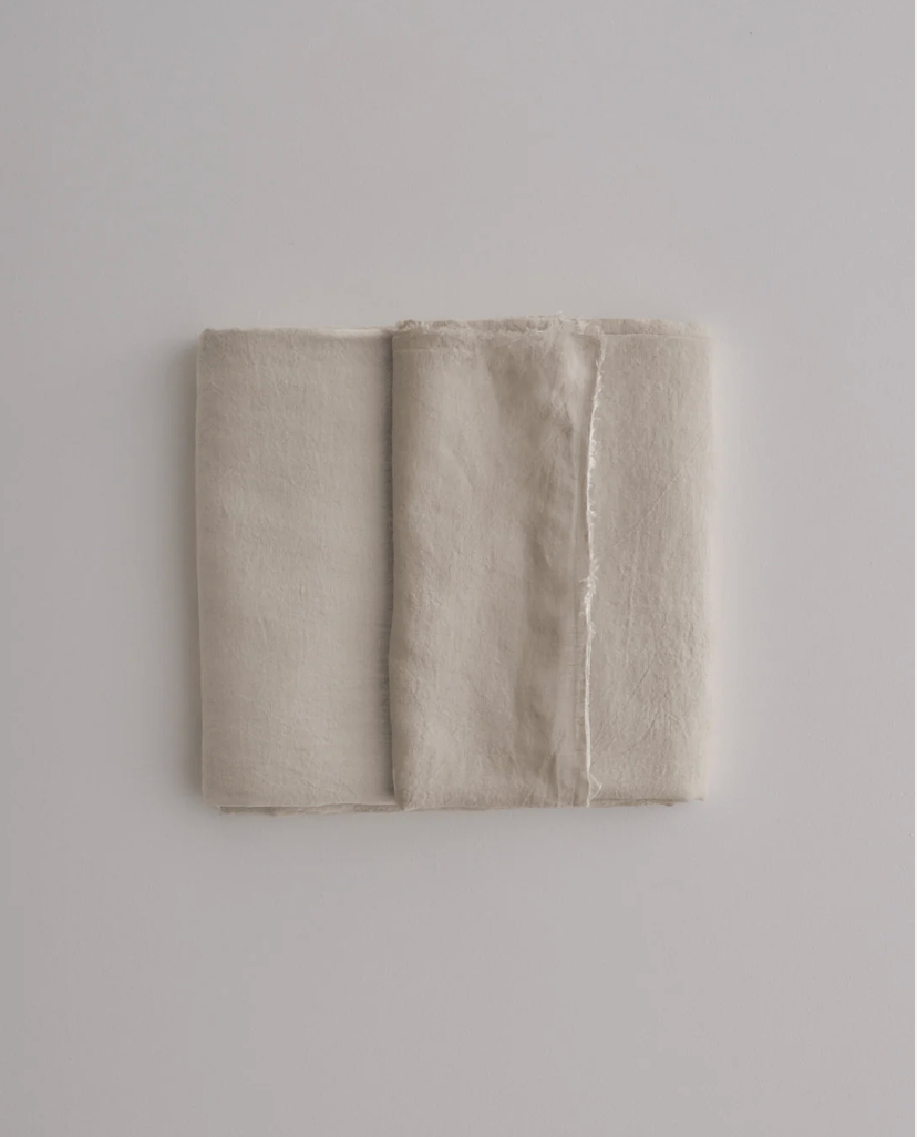 Hale Mercantile | Flocca Linen Flat Sheet | Super King - Sable