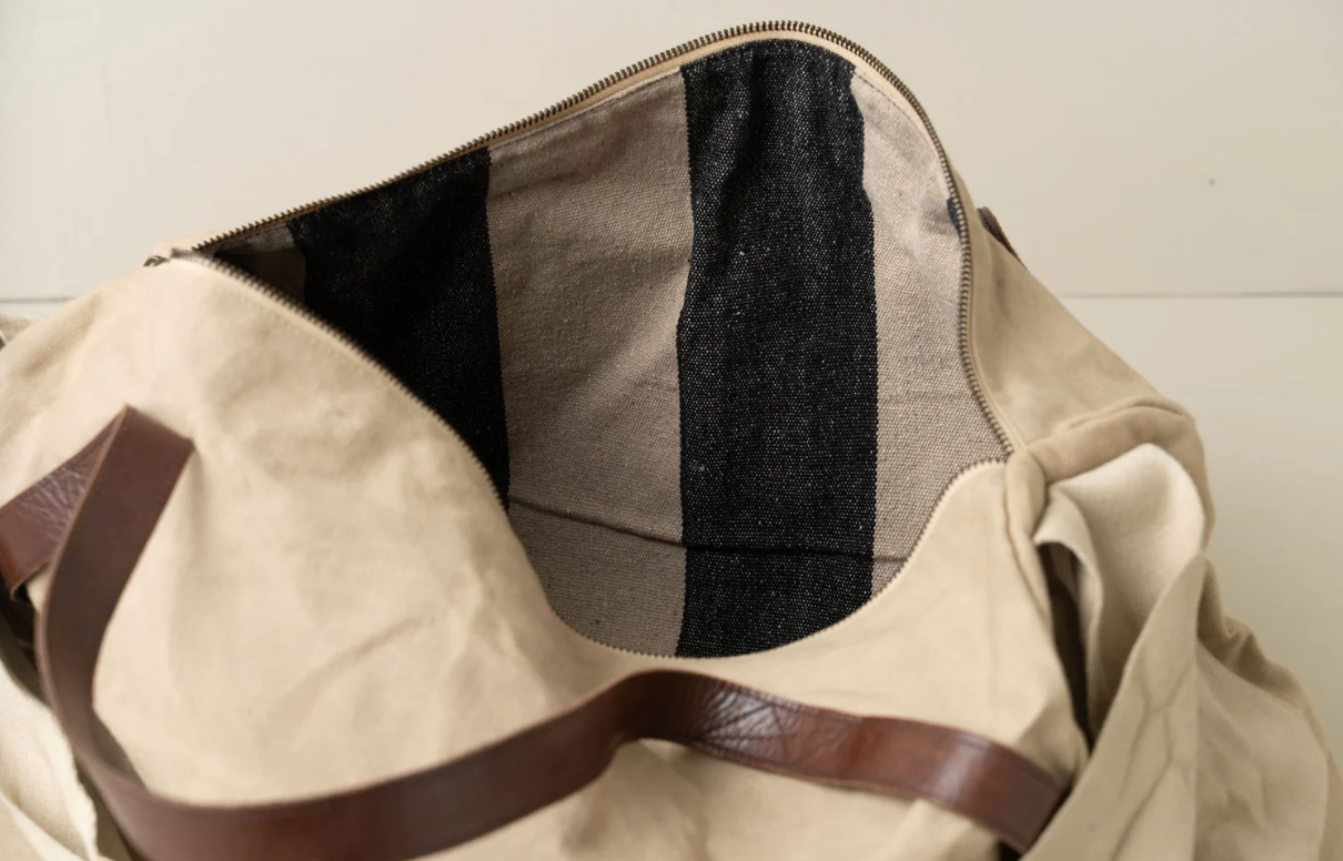 Saarde | Journey Duffle Canvas Bag | Clay