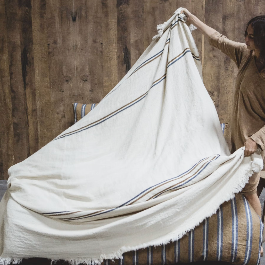 Libeco | Auburn Coverlet | Stripe
