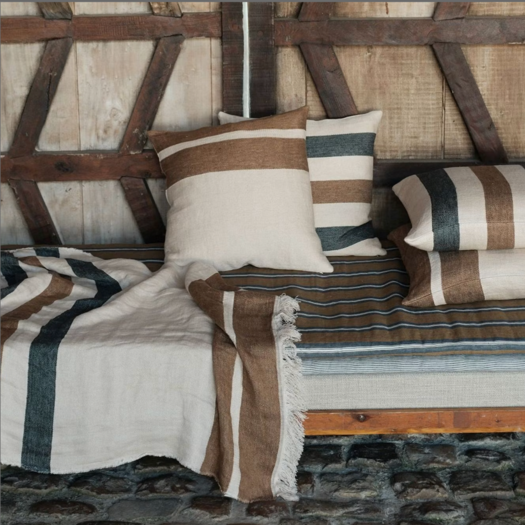 Libeco Belgian Cushion Cover - Dakota Brown