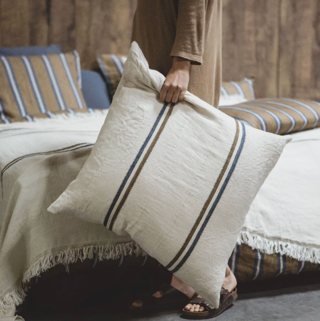 Libeco Auburn Stripe Cushion Cover
