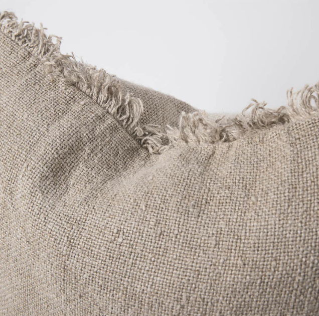 Eadie Bedouin Linen Cushion - Natural (with inner)