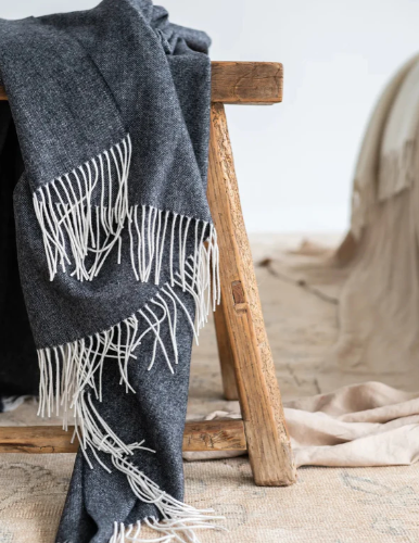 Cashmere Merino Throw | Extra Large