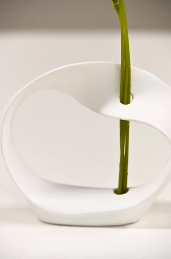 Twisted Ribbon Bud Vase