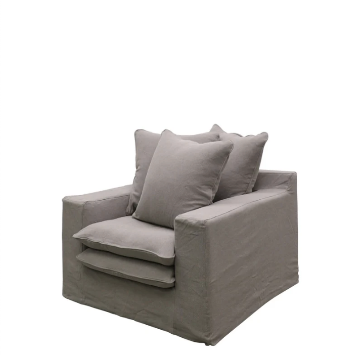 Keely Slipcover Armchair | Cement